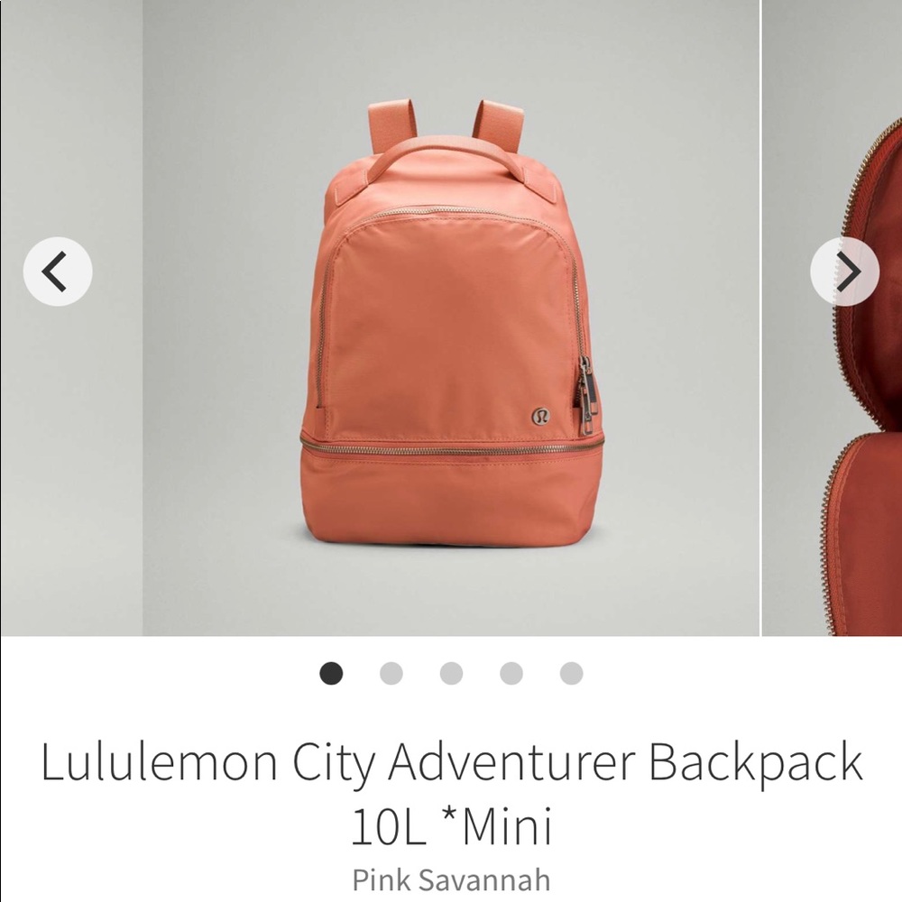Lululemon pink savannah city adventurer backpack